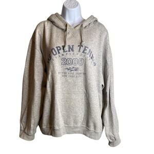 Vintage Women's 2000 US Open Tennis Championships Hoodie Sweatshirt Est. Size 2X